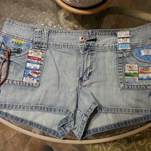 Embellished American Eagle Denim Shorts 14